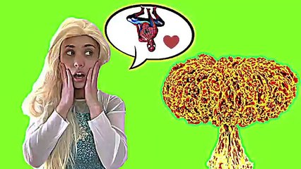 Black Spiderman VS Frozen Elsa finds Poisoned APPLE !! | SuperHero KID Movie