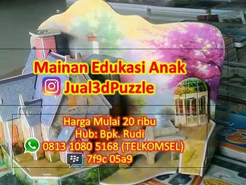 WA 0813 1080 5168 (TELKOMSEL), Jual 3d Puzzle Binatang
