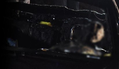 Lüks otomobilde yanmış halde bulundu