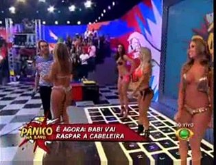 panico na tv - barbara babi rossi shaves her head