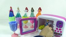 Oyun Hamuru Oyuncak Mikrodalga F?r?nda Sihirli Elbiseler Disney Prenses Frozen Bebekler