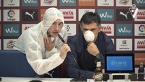 Eibar coach evacuated from the press conference by virus alert!