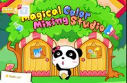 Baby Panda | Color Mixing Studio | Panda games Babybus | kinder surprise tv