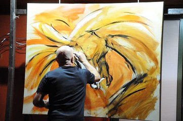 Vernissage et performance pour le peintre Di Credico   Novembre 2016