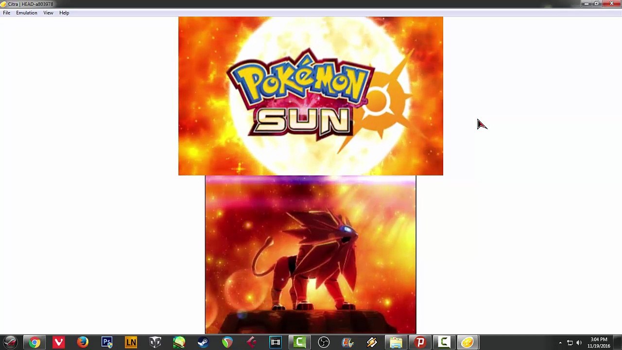 How to run Pokemon Sun in PC using Citra Bleeding Edge Emulator (3GB)