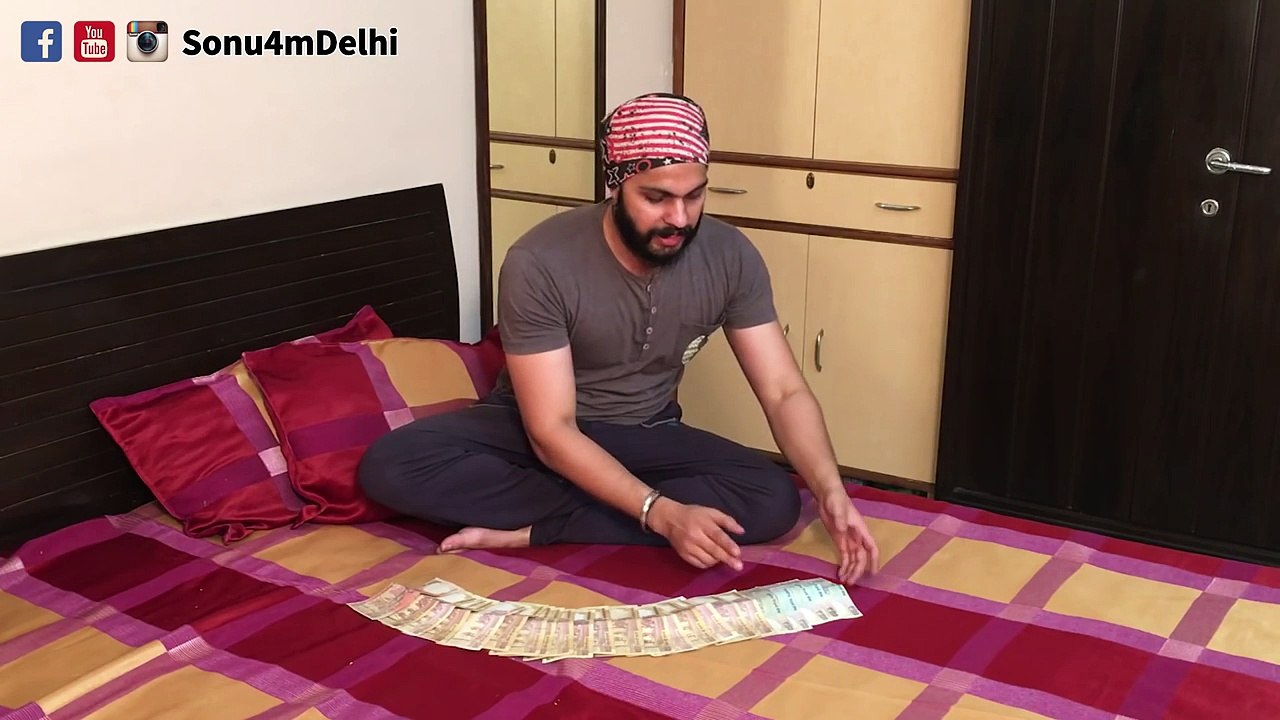 500 - 1000 Rupee Note Banned | Funny Videos | 2016 | Sonu 4m Delhi