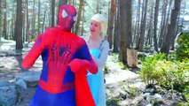Spiderman Gorilla Pranks vs Spidergirl Fun Movie! Superman & Frozen w/ Spiderman Fly & Werewolf!