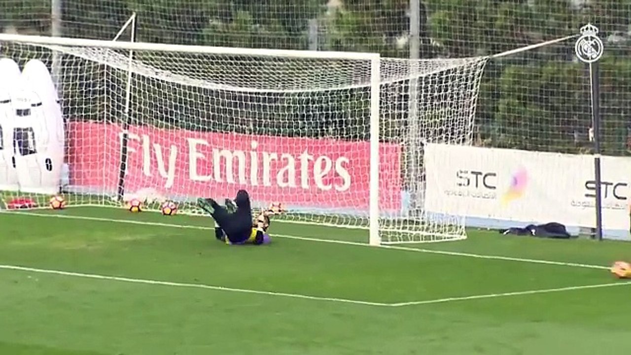 Shooting practice ahead of the derby match!