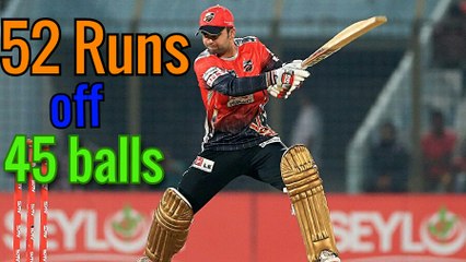 Ahmed Shehzad 52 Off 45 balls, BPL 2016 vs Rangpur Riders
