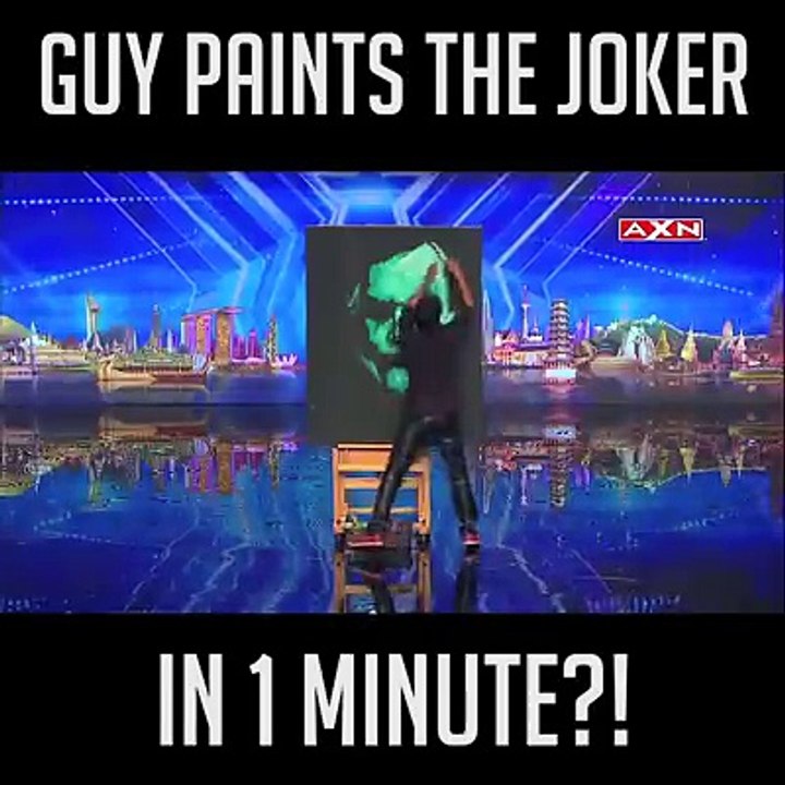 Guy Painted Joker IN One Minute ?