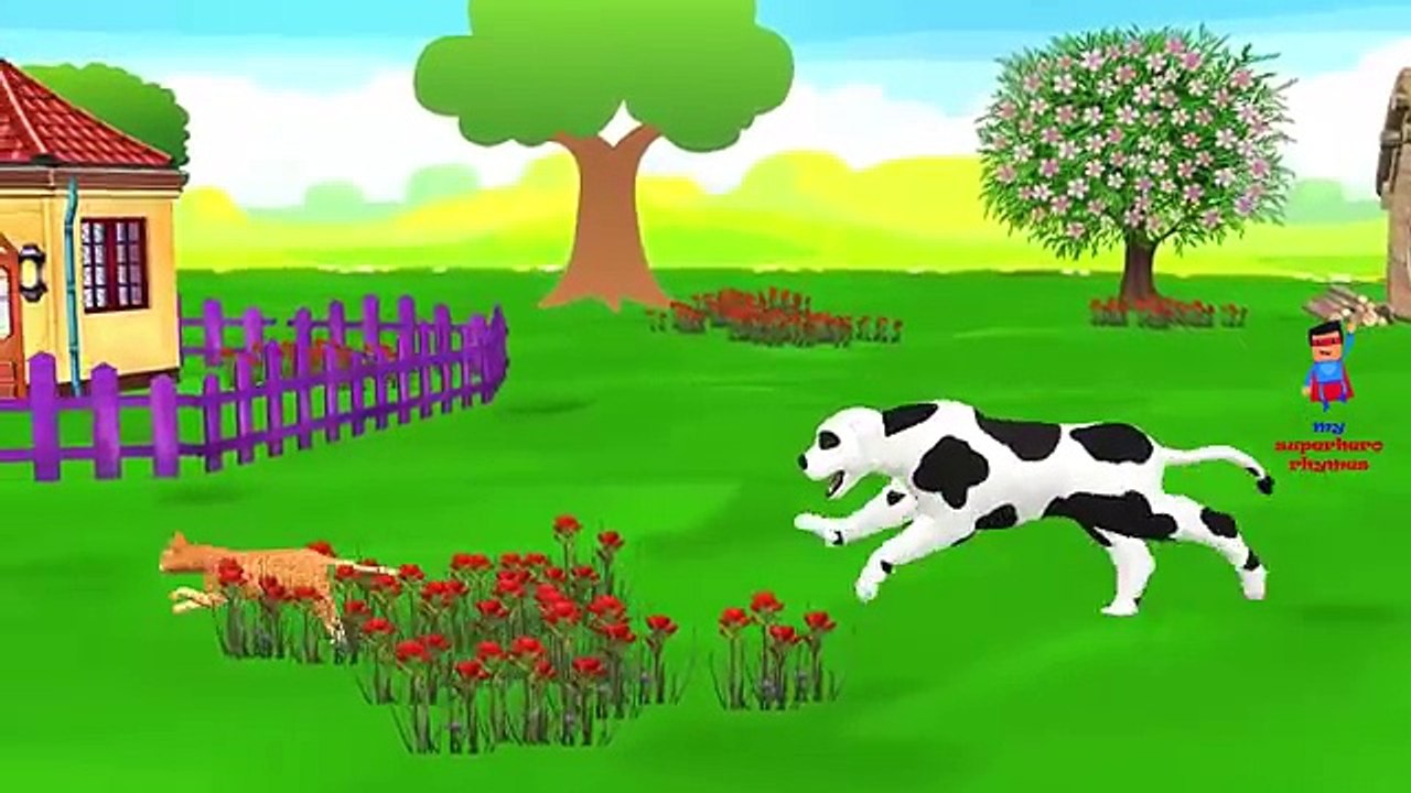 Finger Family Cute Dogs Animation Nursery Rhyme | Cartoon Dog 3D Song For Children