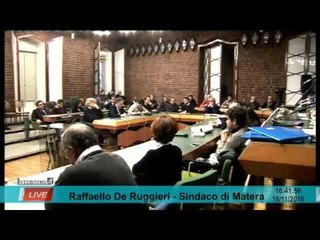 Consiglio Comunale di Matera 15 novembre 2016