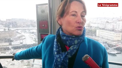 Brest. Le téléphérique, c'est "fabuleux" selon Royal