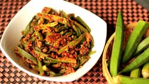Bharwa Bhindi Recipe in Hindi - Indian recipes - Besan Bhindi Masala - Ocra Recipe - Ep-83