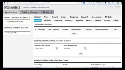 Create a product with features like color, sizes, etc: DWACOMMERCE