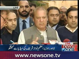 Lahore: PM Nawaz arrives at Jahangir Badar home