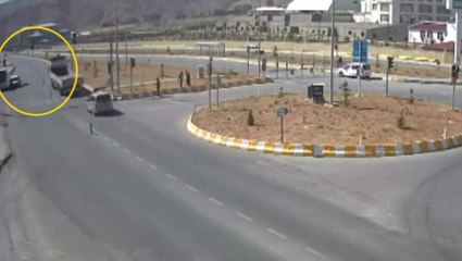 Bitlis'te trafik kazaları MOBESE'de