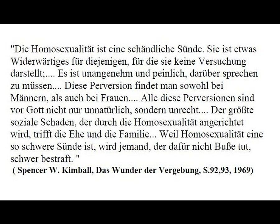 Mormonenzitate über homosexualität