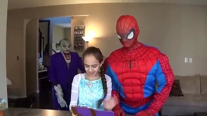 Frozen Elsa vs Joker vs Spiderman vs Venom!! Elsa is kidnapped in Real Life Superheroes fun movie