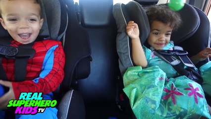 SPIDERMAN & PINK SPIDERGIRL POO SURPRISE EGGS vs JOKER Fun Superhero Movie In Real Life!