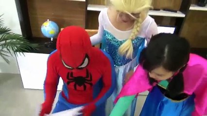 Why is Spiderman & Frozen Elsa in Jail? w/ Joker, Ironman & Yellow Spidergirl in Real Life