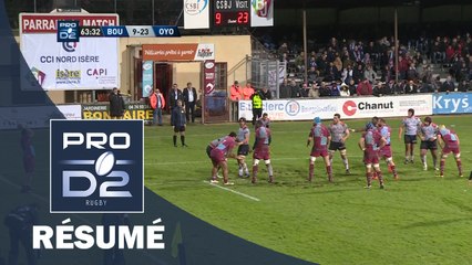 PRO D2 - Résumé Bourgoin-Oyonnax: 23-26 - J11 - Saison 2016/2017