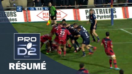 PRO D2 - Résumé Colomiers-Béziers: 15-12 - J11 - Saison 2016/2017