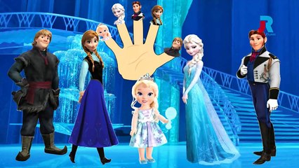 Frozen - Finger Family Nursery Rhyme Cartoon Animation - Childrens Song