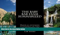Big Deals  The Baby Bar Exam Summarized: Master all definitions in Contracts law Torts law and