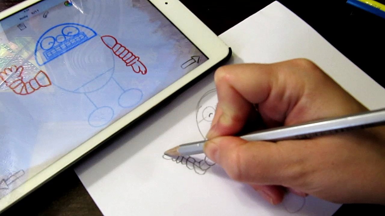 How to draw Pororo Rody for kids Как нарисовать Rody мультфильм Пороро для детей