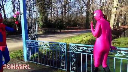 Pink Spidergirl Kidnapped at Pink Castle with Spiderman Pink Spidergirl Fun Superhero in Real Life