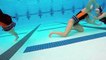 Mannequin challenge incroyable d'une équipe water polo. En apnée sous l'eau et sans bouger!