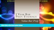 Buy NOW  1 Year Bar Prep: Evidence: 1 Year Bar Prep Walks The Bar Candidate Through The