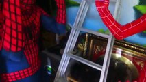 Red Spiderman & Spiderman Real Life go catch Pokemon Pikachu & other Pokemon w/ Funny Superheroes