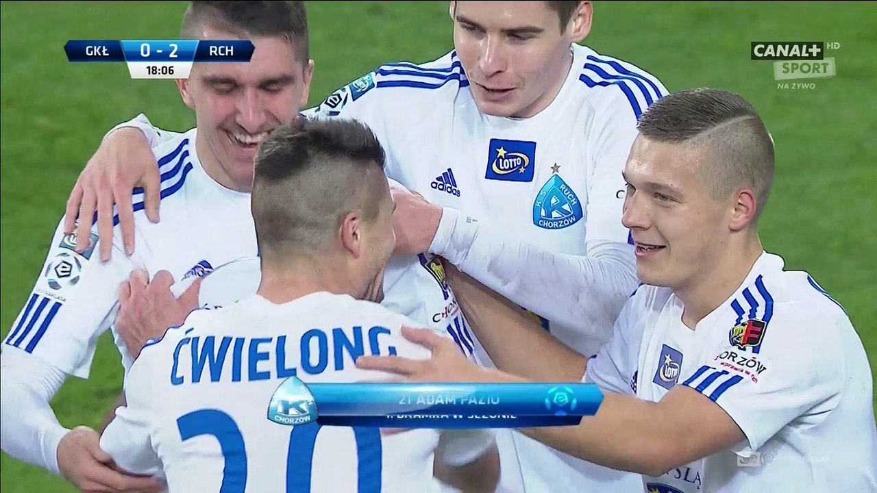 Adam Pazio Goal HD - Leczna 0-2 Ruch - 19.11.2016