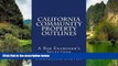 Big Deals  California Community Property Outlines: A Professor Steven book    No more law school