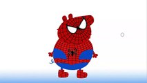 Peppa Pig Costumes,Spiderman,Superman,Minions,Disney Minnie Mouse, Coloring and Cartoon