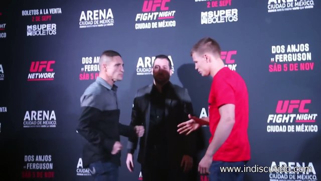 UFC Fight Night 98- Diego Sanchez vs Marcin Held Media Day Staredown