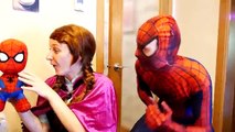 Spiderman Becomes Doll vs Super Frozen Elsa in Real Life ft Princess Anna Pregnant Spiderbaby