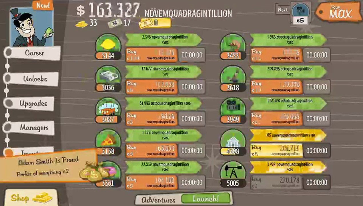 Adventure Capitalist lets play 17