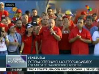 Venezuela: Cabello denuncia que la derecha viola acuerdos alcanzados
