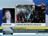 Trabajadores argentinos exigen se apruebe Ley de Emergencia Social
