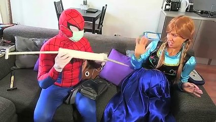 Pregnant Frozen Elsa vs Pregnant Frozen Anna Sick vs Spiderman Doctor, Joker! Superhero Fun