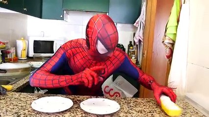 SPIDERMAN HURT VS THE JOKER !! Bad Baby vs Frozen Elsa w/ Toy Freaks Family Hidden Egg