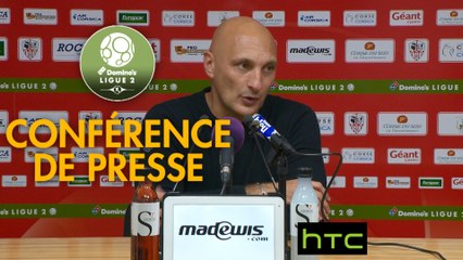 Conférence de presse AC Ajaccio - RC Strasbourg Alsace (2-0) : Olivier PANTALONI (ACA) - Thierry LAUREY (RCSA) - 2016/2017