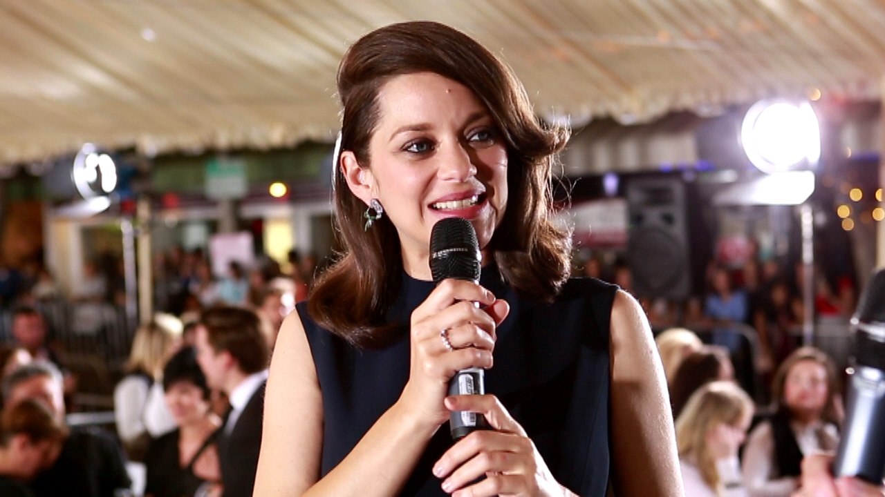 Marion Cotillard Gives Live Premiere Interview For 'Allied'
