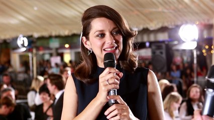Marion Cotillard Gives Live Premiere Interview For 'Allied'
