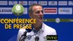 Conférence de presse FC Sochaux-Montbéliard - Tours FC (2-1) : Albert CARTIER (FCSM) - Fabien MERCADAL (TOURS) - 2016/2017