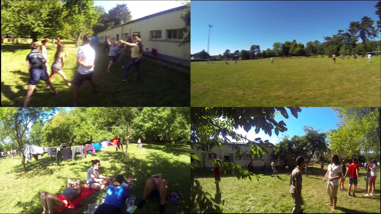 Retro camp groupe