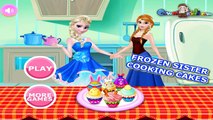 Frozen Sisters Cooking Cakes | princess frozen sisters games | Game for Girls